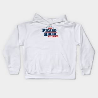 Picard 2020 Parody Campaign Sticker Kids Hoodie